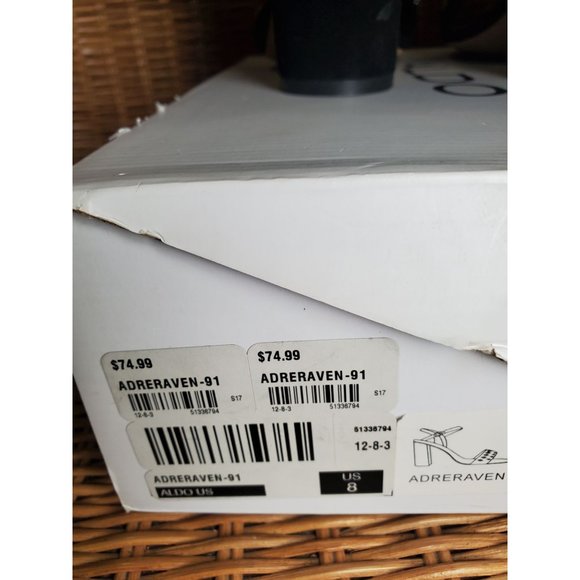 Aldo Black-Stones Adreraven Heels 8 - Picture 8 of 8